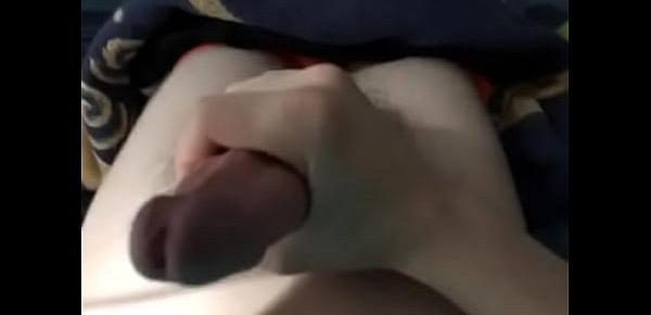  Young gay soloboy jerks his cock